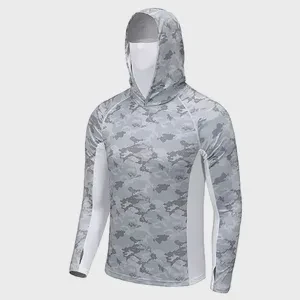 Custom New Design Print Uv Protection Men Casual Fishing Shirt Lightweight Fishing Jerseys Windproof Fishing T-shirt