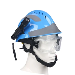 Flame Resistant High Visibility Reflective Safety Helmet for Fire & Emergency Rescue