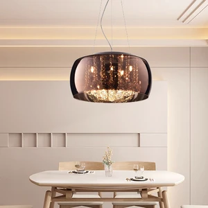 Nordic Decor G9 Gold Home Hanging Lamp Modern LED Glass Crystal Globe Pendant Light for Living Room