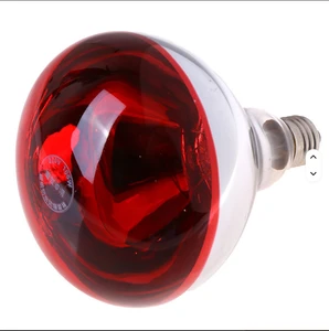 Smooth Surface Frosted Finish Waterproof Explosion-proof Glass LED Infrared Ray Hatch Pig Chicken Heat Lamp Dimmable E27 Base