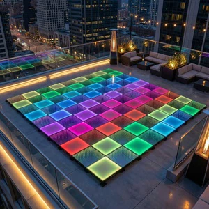 Wholesale RGB LED Dance Floor with 3D Mirror Effect DMX Remote Control IP65 Stage Lighting for Wedding Party Club