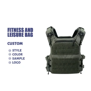 Factory OEM Custom Logo Waterproof Zipper Quick Release Nylon Elite Training Gear Harness Vest