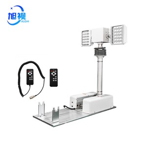 light mast tower led light tower trailer 9 12meter building construction fire engine telescopic led scene high mast monopole