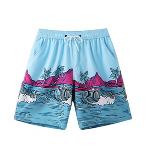 Geometric Polyester Swimwear Shorts Swim Trunk Beach Pants