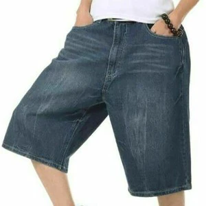Men's Straight Leg Denim Shorts Mid Waist Stonewashed Cotton Casual Summer Pockets Breathable Woven Eco-Friendly Quick Dry