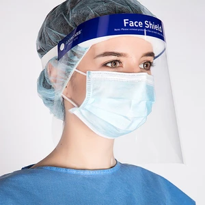 Healthcare Worker Adjustable Headband Industrial Clear Medical Disposable Face Shield Cover Protective Isolation Mask