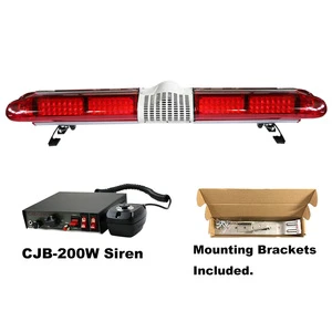 High Performance Dc12v Led Emergency Warning Light Bar Red Fire Truck Ambulance Strobe Lights Blinker Rooftop Flasher Charger