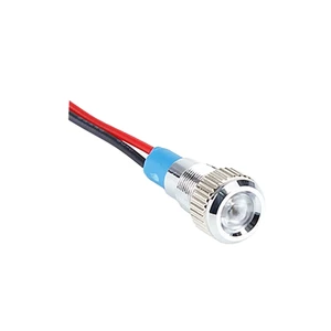 Stainless Steel IP54 Waterproof LED Indicator Light 10mm Diameter Ra80 360 Beam Angle CE/CCC Certified
