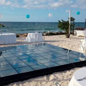 Mirror Party Stage Light up c Tiles Outdoor Wedding 3d Magnetic Led Dance Floor