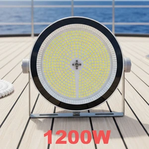 Factory Supply 1200W Green Fish Attracting Lights Squid Tuna LED Fishing Lights Deep Drop Light Night Fishing Lamp For Boats