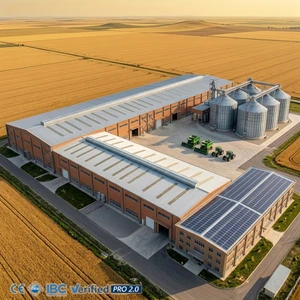 Turnkey Steel Chicken House & Poultry Farm Project Complete Set European Design Metal Building For Livestock Housing Warehouse