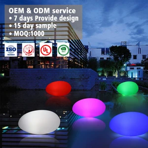 Custom OEM Lighting OEM 2W 20lm Plastic IP65 Waterproof Solar LED Floating Ball Pool Light for Garden Outdoor Lighting