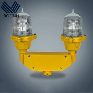 ICAO Aviation Light FAA Tower Aviation Obstacle Light Low Intensity Aircraft Double Warning Lamp Alarm Flash Lighting