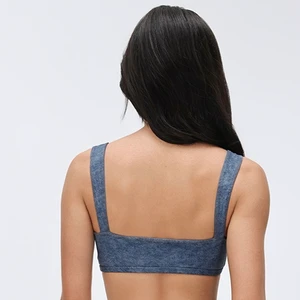 Breathable, High-Support Yoga Sports Bra - Spandex/Nylon, Cut-Out Back, Shockproof - Outdoor Running & Gym Activewear