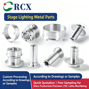 Custom CNC Machined Aluminum Stage Light Hardware Accessories with Precision Turning and Milling Services