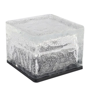 Outdoor Solar RGB Color Changing Waterproof IP67 6000K Daylight Stainless Steel Square Buried Led Dimmable Brick Lights