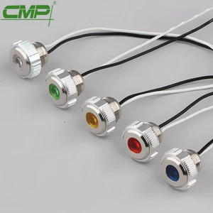 CMP equipment signal lamp Metal 16mm indicator light with wire