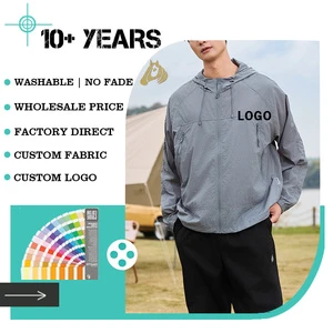 Wholesale Men's Casual Outdoor Sun-protective Clothing Plus Size Lightweight Outdoor Customized LOGO Sun-protective Clothing