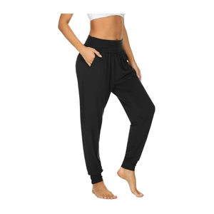 Full Length Yoga Pants for Women Anti-Static Polyester Nylon Spandex Leggings, Breathable Smooth Fabric with Custom OEM