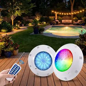 Super Bright Color Changing IP68 Waterproof Portable LED Underwater Swimming Pool Light Remote Control Backyard Garden