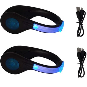 Waterproof USB Rechargeable LED Shoes Clip Lights Outdoor Running Walking LED Light Led Clip Shoes Lamp