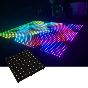 Ava 3D Tempered Glass Magnet Dance Brick Nightclub Party LED Digital Dance Tiles Panel Brick Lamp Interactive LED Dance Floor