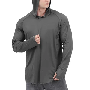 Factory Wholesale with Hooded Sun Protection Anti-UV Shirt Lightweight Breathable Hoodie Colorful Fishing Wear Shirt for Sport