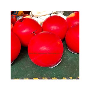 Diameter 460MM Marine Warning Ball Buoys Fro Boat LLDPE Round Floating Marker with Solar Light