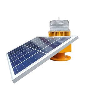 AOL-2B 60W 10000CD Solar High Intensity Airfield Obstacle Lamp Led Changeable Bulb Variable Light Aviation Obstacle Light