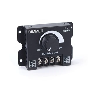 EParthub LED Soft and Hard Light Strip Light with Dimmer Brightness Regulator DIMMER Knob Switch 12V/24V30A