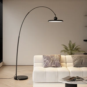 2025 New Full-Spectrum LED Fishing Lamp Ambient Light Luxury Modern Minimalist Iron Living Room Sofa & Bedroom Floor Lamp