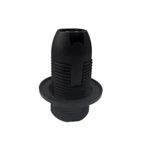 White or Black E14 Lamp Holder SES Socket With M10 Threaded Base Heat Resistant PC Material For Chandelier And DIY Lighting