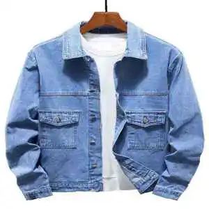 Men Stylish Denim Jeans Jacket/ Vintage Style Jacket Male Men Regular Clothing Length Denim Jacket