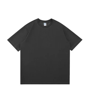 Luxury Custom 220 Gsm 100% Cotton Knitted Silk Screen Printed Solid Casual Heavyweight Blank T-Shirt