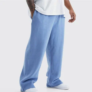 Mid Baggy Sweatpants Relaxed Fit Straight Drawstring Waist Casual Everyday Lounge Bottoms 100% Cotton Heavyweight Breathable
