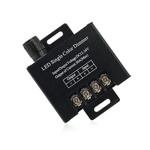 Side Knob Monochrome Dimmer Control High Power 30A LED Single Color Controller