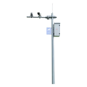 Multifunctional Single-Arm Street Light Pole CCTV Camera Outdoor Smart City Use-Durable High Brightness Hot Dip Galvanized Steel