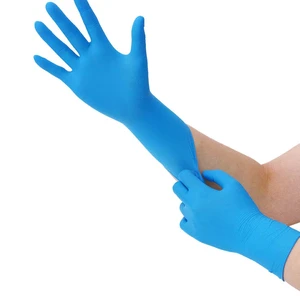 Wholesale Disposable Dental Safety Examination Rubber Nitrile Glove Industrial Blue Nitrile Gloves