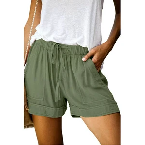 Wholesale Custom Cotton Plus Size Women's Gym Shorts High Quality Custom Casual Shorts Hiking Pants Women Beach Short Pants