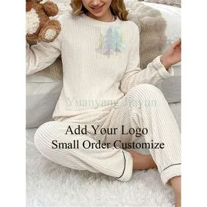 Customized Unisex Fleece Over-Sized Sweatshirt Tracksuit Set Jogger Pants Fashionable Lounge Wear Set