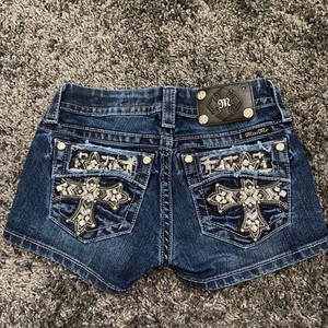 American Retro Street Style Slim Denim Shorts, Fashion Embroidery Pattern All-Match Summer Shorts For Women, Custom OEM/ODM