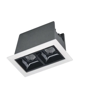 Smart Trim Down Linear Light Recessed Office Downlight Adjustable LED Ceiling COB Spotlight Grille Lights