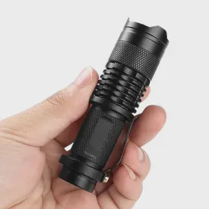 Mini LED Flashlight Ultra Bright Lightweight Portable 3 Models Lantern Adjustable Focus Emergency Lamp Outdoor Camping Hunting