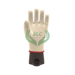 Indonesia Cotton Textile String Knit Anti-static Anti-Impact Industrial Safety Gloves High Quality General Purpose 26cm Length