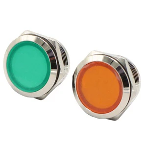 22mm 12v 24v Signal LED Lamp Power Distribution Metal Indicator Lights for Telecommunication Equipment with 3A Max. Current