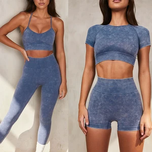 Women's Plus Size High-Waist Yoga Suit Set with Breathable Seamless Four-Way Stretch Eco-Friendly