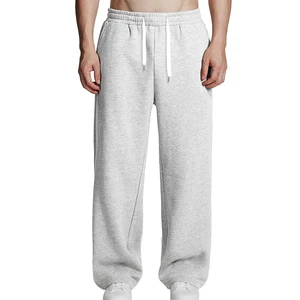 High Quality Mens Fleece Lined Baggy Sweatpants Wide Leg Heavyweight Comfy Lounge Slacks Loose Fit Track Pants Fall Winter