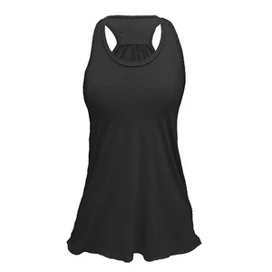 100% Cotton Women's Tank Top Casual Plain Ribbed Racer Vest Breathable Summer Plus Size Solid Knitted Fabric