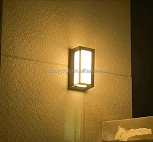 Hot Selling LIANGCAI Modern 12W LED Wall Lamp Waterproof Aluminum Exterior IP65 Square Sconce Lighting Daylight 6000K Garden