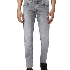 Lightweight Best Selling Men's Straight Denim Pants Solid Breathable Windproof Quick Dry Cotton Button Spring Autumn Casual
